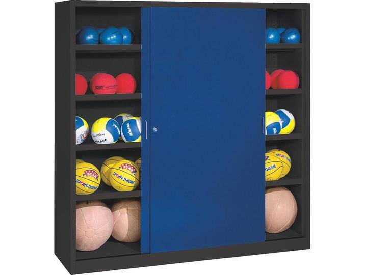 C+P, Aktenschrank, Ballschrank (HxBxT: 195x120x40 cm, mit Vollblech-Schiebetüren, Typ 4) von Galaxus