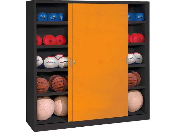 C+P, Aktenschrank, Ballschrank (HxBxT: 195x120x40 cm, mit Vollblech-Schiebetüren, Typ 4) von Galaxus