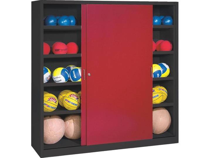 C+P, Aktenschrank, Ballschrank (HxBxT: 195x120x60 cm, mit Vollblech-Schiebetüren, Typ 4) (195 x 120 x 60 cm) von Galaxus