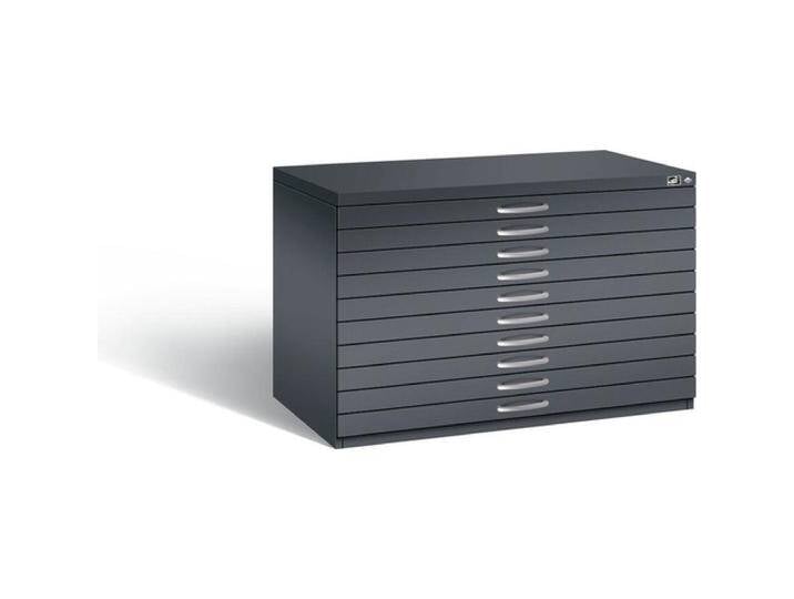 C+P, Aktenschrank, CP 7100 Planschrank schwarzgrau mit 10 Schubladen 110,0 x 76,5 x 76,0 cm C+P, Aktenschrank, CP 7100 Planschrank schwarzgrau mit 10 Schubladen 110,0 x 76,5 x 76,0 cm von Galaxus