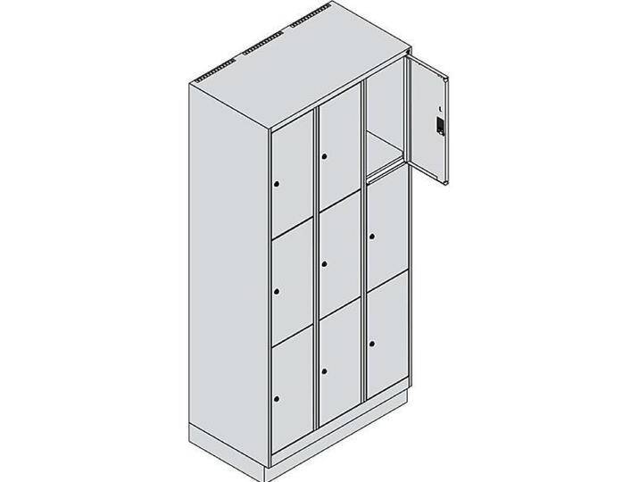 C+P, Aktenschrank, CP Classic PLUS Schließfachschrank hellgrau 080020-303 S10009, 9 Schließfächer 90,0 x 50,0 x 195,0 C+P, Aktenschrank, CP Classic PLUS Schließfachschrank hellgrau 080020-303 S10009, 9 Schließfächer 90,0 x 50,0 x 195,0 von Galaxus