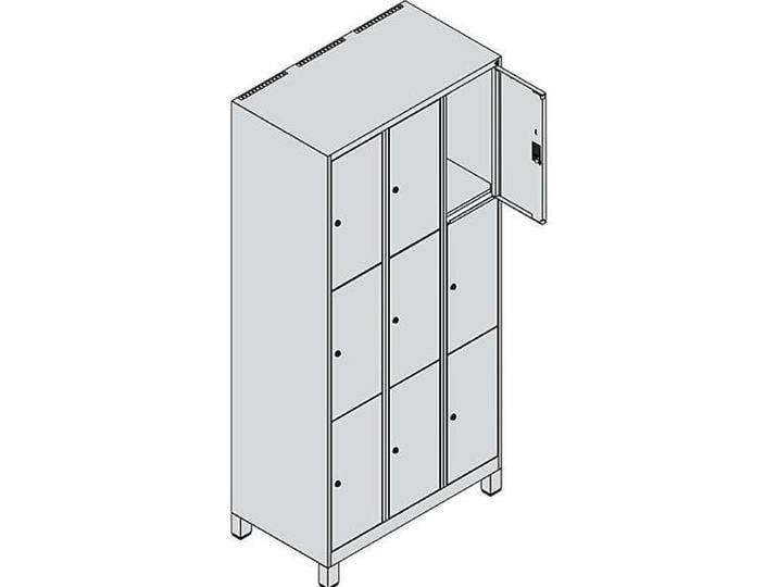 C+P, Aktenschrank, CP Classic Plus Schließfachschrank hellgrau 080010-303 S10009, 9 Schließfächer 90,0 x 50,0 x 195,0 C+P, Aktenschrank, CP Classic Plus Schließfachschrank hellgrau 080010-303 S10009, 9 Schließfächer 90,0 x 50,0 x 195,0 von Galaxus