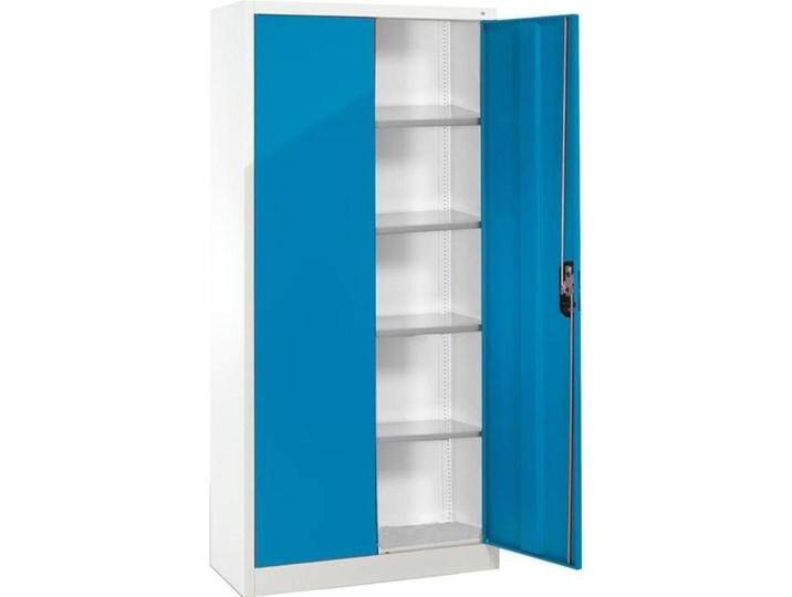 C+P, Aktenschrank, CP Stahlschrank 08920-00 S10096 lichtblau, lichtgrau 93,0 x 40,0 x 195,0 cm, aufgebaut (93 x 40 x 195 cm) von Galaxus