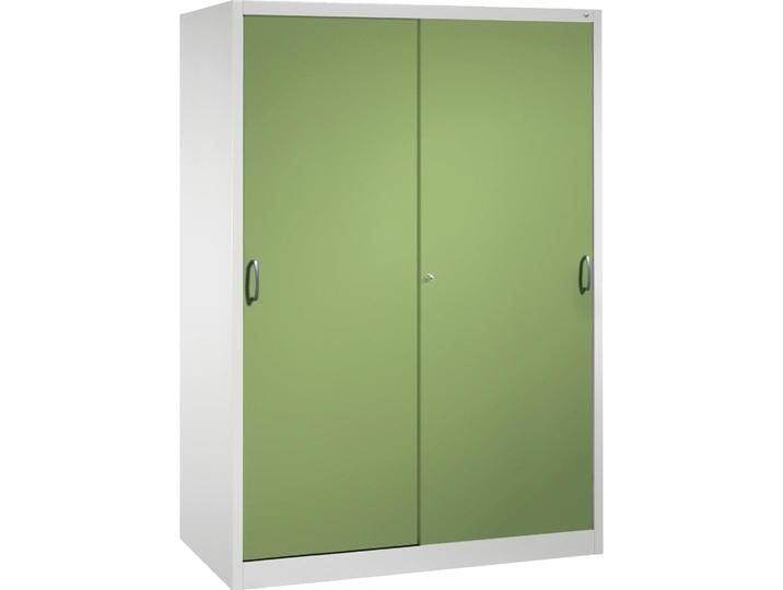 C+P, Aktenschrank, CP Stahlschrank 2169-00 lichtgrau, rededagrün 160,0 x 60,0 x 195,0 cm (195 x 160 x 60 cm) von Galaxus