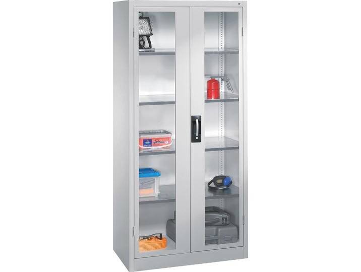 C+P, Aktenschrank, CP Stahlschrank 8921-055/1050-80 lichtgrau, Acrylglas 93,0 x 50,0 x 195,0 cm, aufgebaut C+P, Aktenschrank, CP Stahlschrank 8921-055/1050-80 lichtgrau, Acrylglas 93,0 x 50,0 x 195,0 cm, aufgebaut von Galaxus