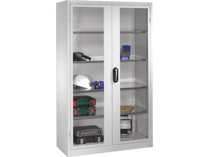 C+P, Aktenschrank, CP Stahlschrank 8931-055/1060-80 lichtgrau, Acrylglas 120,0 x 50,0 x 195,0 cm, aufgebaut C+P, Aktenschrank, CP Stahlschrank 8931-055/1060-80 lichtgrau, Acrylglas 120,0 x 50,0 x 195,0 cm, aufgebaut von Galaxus