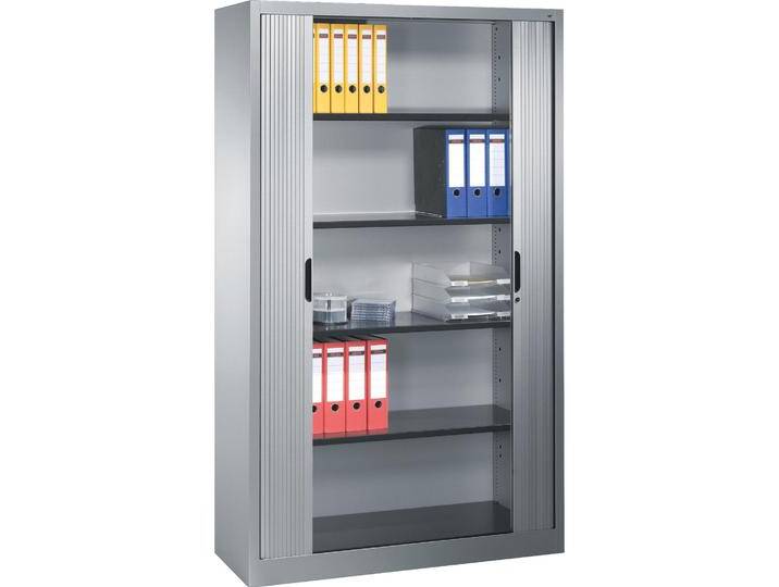 C+P, Aktenschrank, Rollladenschrank mit Horizontal-Jalousie (198 x 42 x 120 cm) von Galaxus