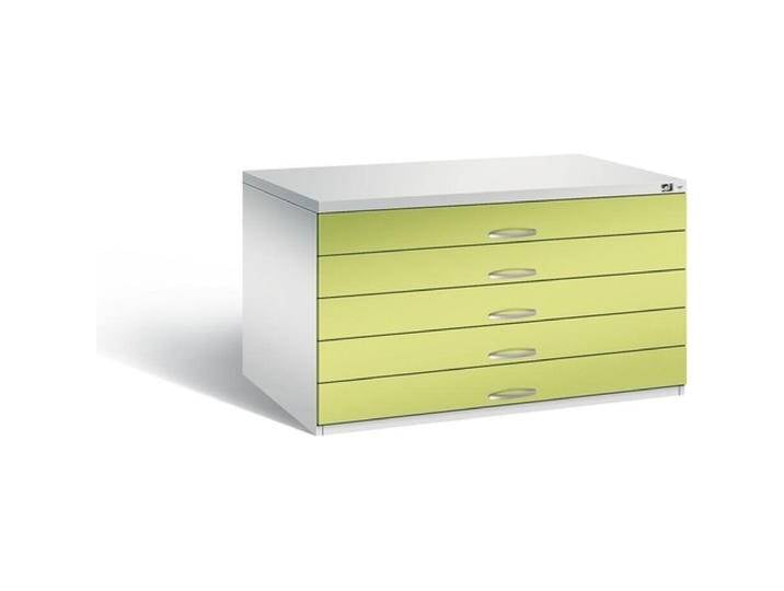 C+P, Aktenschrank, Zeichnungsschrank, DIN A0, 5 Schubladen, Höhe 420 mm, lichtgrau / viridingrün C+P, Aktenschrank, Zeichnungsschrank, DIN A0, 5 Schubladen, Höhe 420 mm, lichtgrau / viridingrün von Galaxus