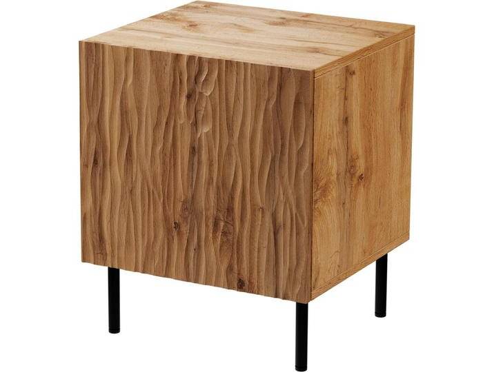 Cama, Nachttisch, Nachttisch 2 Stk. JUNGLE 53 5x40 5x44 Eiche Wotter + schwarze Beine von Galaxus