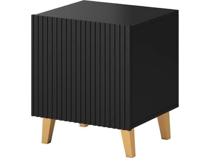 Cama, Nachttisch, PAFOS Nachttisch 2 Stk. 45x40x51 cm mattschwarz (45 x 40 x 51 cm) von Galaxus
