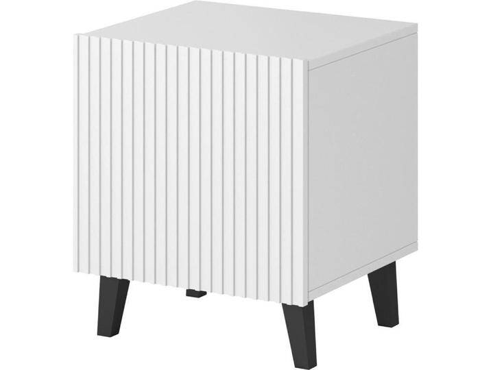 Cama, Nachttisch, PAFOS Nachttisch 2tlg. 45x40xH.51 weiss matt (45 x 40 x 51 cm) von Galaxus