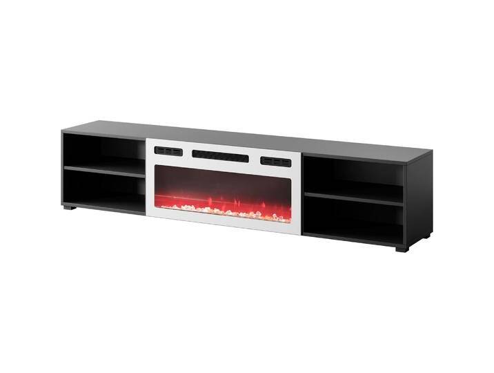 Cama, TV Möbel, RTV Schrank POLO 180x33x39 schwarz + Kamin weiss Cama, TV Möbel, RTV Schrank POLO 180x33x39 schwarz + Kamin weiss von Galaxus