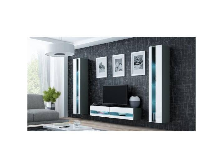 Cama, TV Möbel, RTVVIGO140N S/B TV-Ständer & Entertainment-Center 2 Regale (140 x 40 x 30 cm) von Galaxus