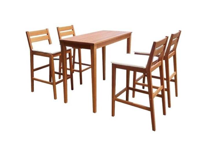 Contini, Gartentisch + Balkontisch, Barset MAINE 5-teilig inkl. Kissen (107 cm) von Galaxus