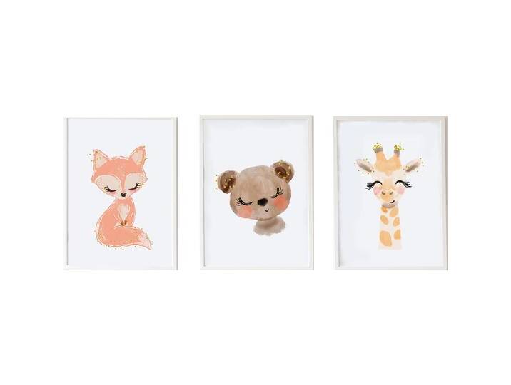 Crochetts, Bilderrahmen, Set von 3 Bildern, Bär, Giraffe, Fuchs Crochetts, Bilderrahmen, Set von 3 Bildern, Bär, Giraffe, Fuchs von Galaxus