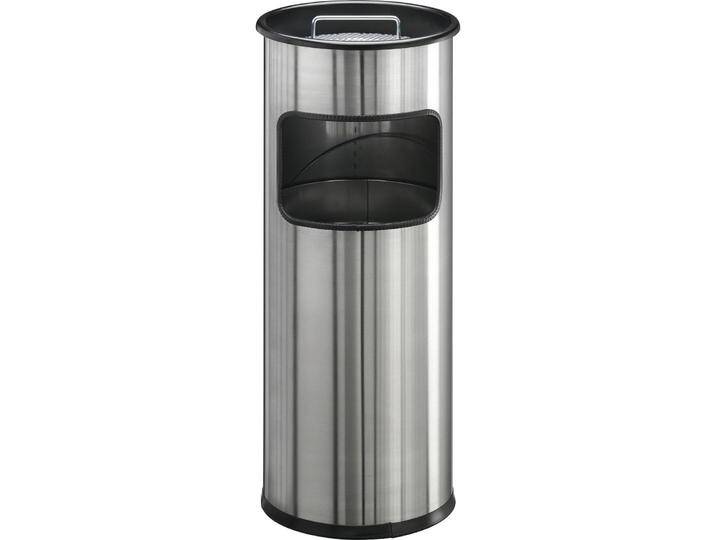 Durable Edelstahl-Standascher mit Sieb, Abfalleimer, Silber Durable Edelstahl-Standascher mit Sieb, Abfalleimer, Silber von Galaxus