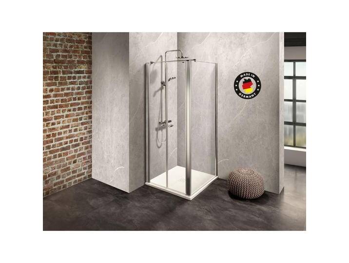 Dusbad, Duschkabine + Duschwand, Duschkabine / Duschabtrennung Vital 2 zweiteilige Pendeltür links, Seitwanwand rechts (75 cm, 120 cm, 202.50 cm) von Galaxus