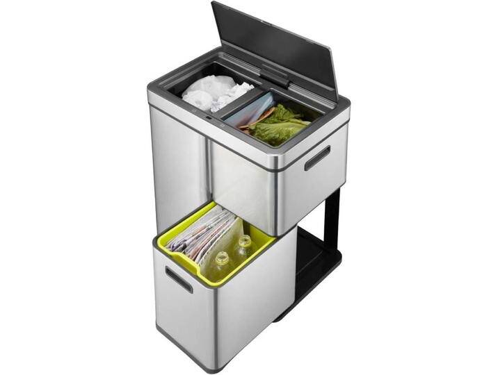 EKO Mirage Plus Sensor Recycler 3 Fach, Abfalleimer, Silber von Galaxus