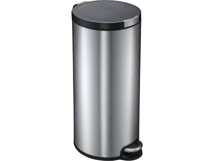 EKO Tretmülleimer Artistic Step 30 L Edelstahl matt mit gedämpft schliessendem Deckel und Kunststoff, Abfalleimer, Silber EKO Tretmülleimer Artistic Step 30 L Edelstahl matt mit gedämpft schliessendem Deckel und Kunststoff, Abfalleimer, Silber von Galaxus