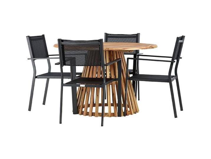 Ebuy24, Gartentisch + Balkontisch, 1 x Tisch 4 x Stühle (120 cm) von Galaxus