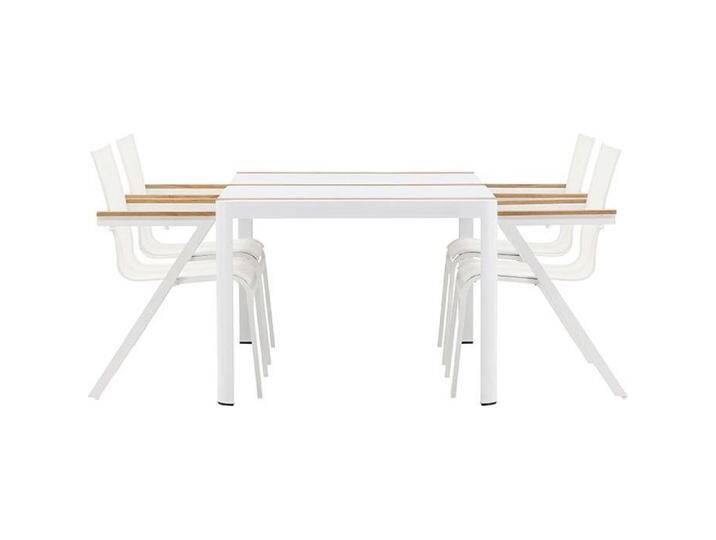 Ebuy24, Gartentisch + Balkontisch, 1 x Tisch 4 x Stühle (90 cm) von Galaxus