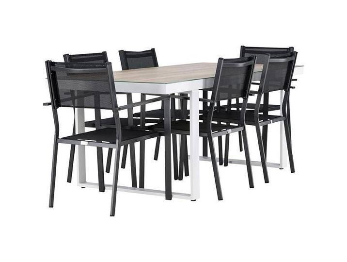 Ebuy24, Gartentisch + Balkontisch, 1 x Tisch 6 x Stühle (90 cm) von Galaxus