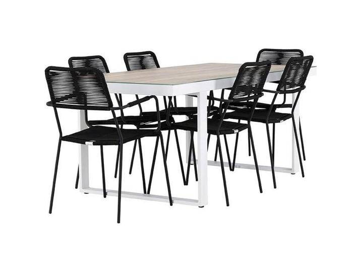 Ebuy24, Gartentisch + Balkontisch, 1 x Tisch 6 x Stühle (90 cm) von Galaxus