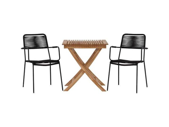 Ebuy24, Gartentisch + Balkontisch, Gartenset Ghana 3-teilig (70 cm) von Galaxus