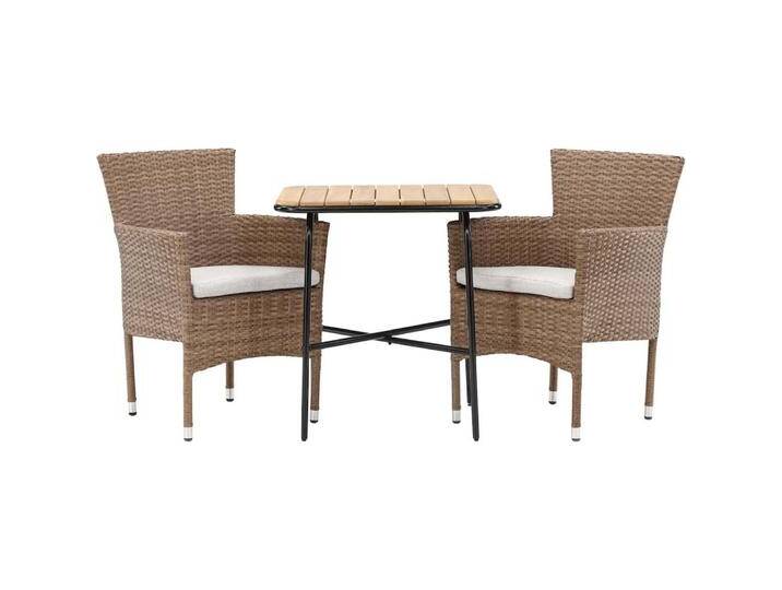 Ebuy24, Gartentisch + Balkontisch, Gartenset Holmbeck 3-teilig (70 cm) von Galaxus