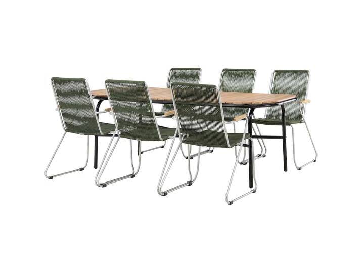 Ebuy24, Gartentisch + Balkontisch, Gartenset Holmbeck 7-teilig (200 cm) von Galaxus