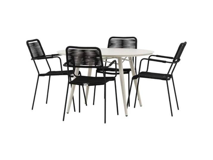 Ebuy24, Gartentisch + Balkontisch, Gartenset Lina 5-teilig (120 cm) von Galaxus