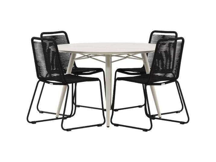 Ebuy24, Gartentisch + Balkontisch, Gartenset Lina 5-teilig (120 cm) von Galaxus