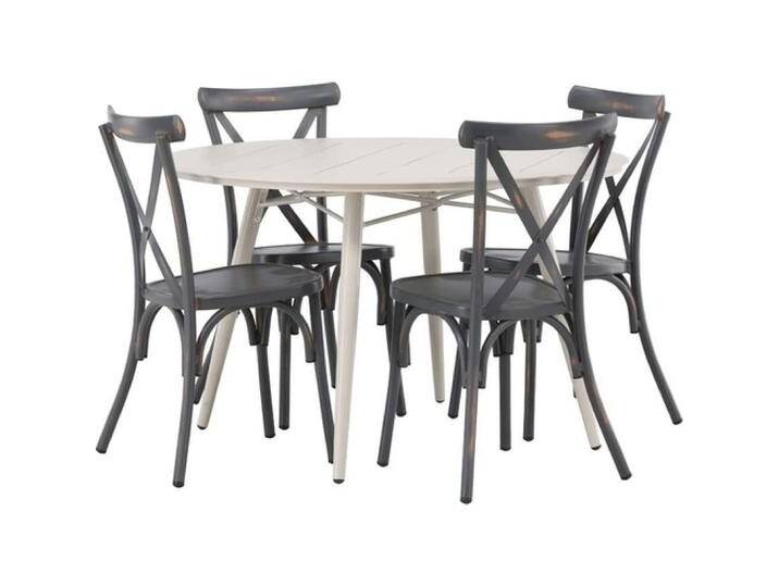 Ebuy24, Gartentisch + Balkontisch, Gartenset Lina 5-teilig (120 cm) von Galaxus