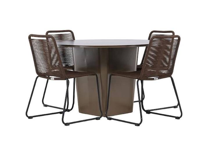 Ebuy24, Gartentisch + Balkontisch, Gartenset SantaFeLindos (120 cm) von Galaxus