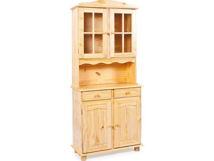 Ebuy24, Vitrine + Buffetschrank, Vitrinenschrank Alican (88 x 43 x 198 cm) von Galaxus