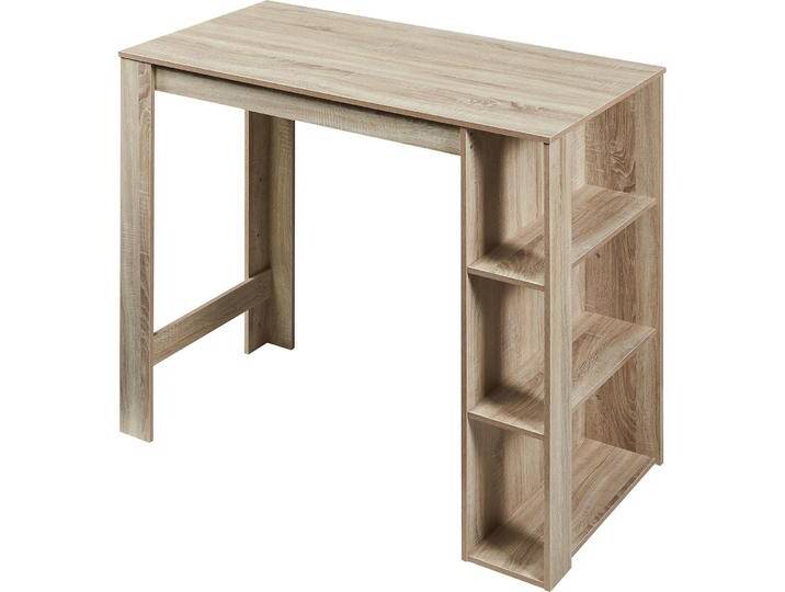 En.Casa, Bartisch, Bartisch Danderyd 120x60x106 cm mit 3 Ablagefächern Eicheoptik von Galaxus