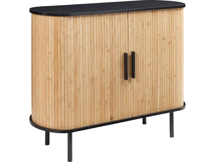 En.Casa, Kommode + Sideboard, Kommode Tvedestrand 100x40x80 cm Schwarz/Natur (100 x 40 x 80 cm) von Galaxus