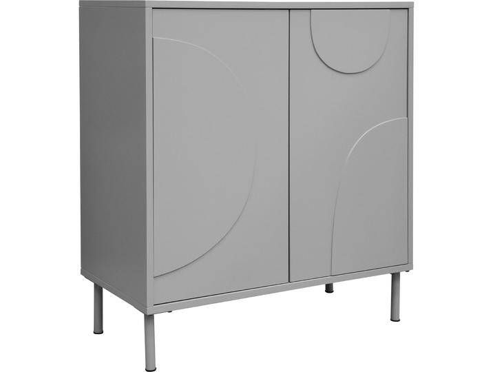 En.Casa, Kommode + Sideboard, Sideboard Holea mit 2 Türen 75x70x34 cm Grau von Galaxus