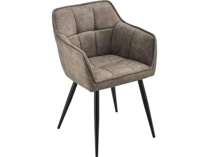 En.Casa, Stühle, Esszimmerstuhl 2er Set Birmingham Taupe von Galaxus