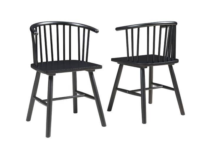 En.Casa, Stühle, Esszimmerstuhl Stami 2er Set Holz Schwarz von Galaxus