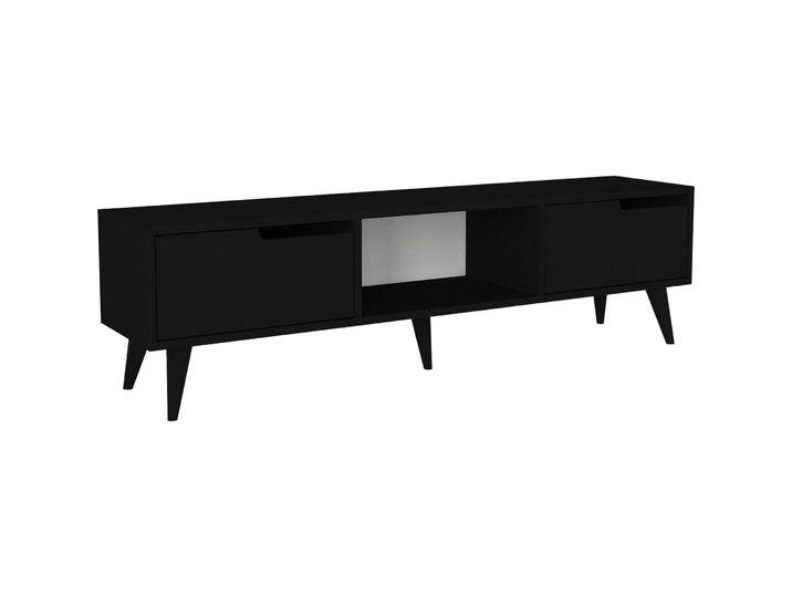 En.Casa, TV Möbel, Fernsehschrank Kullila 160x35x40 cm Schwarz (160 x 35 x 40 cm) von Galaxus