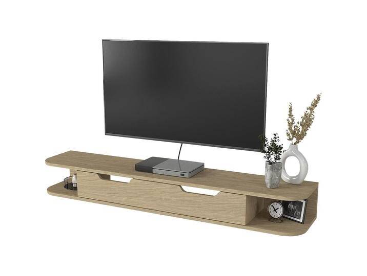 En.Casa, TV Möbel, TV-Lowboard hängend Karjali 150x30x19 cm Eicheoptik von Galaxus