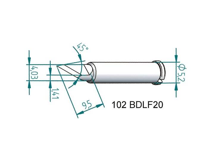 Ersa Lötspitze 2,0mm PLCC Messer (Lötspitze), Lötgerät Zubehör von Galaxus