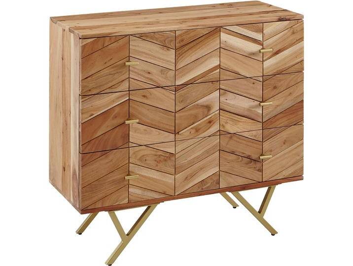 FineBuy, Kommode + Sideboard, Sideboard Akazie Braun FineBuy, Kommode + Sideboard, Sideboard Akazie Braun von Galaxus