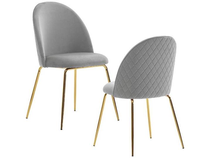 FineBuy, Stühle, Esszimmerstuhl Küchenstuhl 2er Set Samt Goldene Beine Schalenstuhl Stuhl von Galaxus