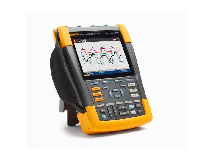 Fluke, Multimeter, 190-104-III Hand-Oszilloskop (Scope-Meter) 100MHz 4-Kanal 1.25 GSa/s 30 kpts 8 Bit 1 Set (CAT IV 600V) von Galaxus