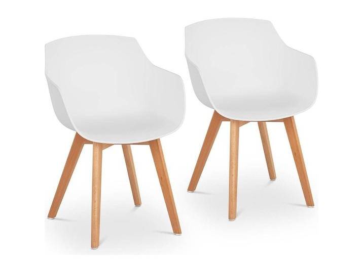 Fromm & Starck, Stühle, Stuhl 2er Set Lehnstuhl weiss Kunststoff Holzbeine Buche bis 150 kg Designstuhl Fromm & Starck, Stühle, Stuhl 2er Set Lehnstuhl weiss Kunststoff Holzbeine Buche bis 150 kg Designstuhl von Galaxus