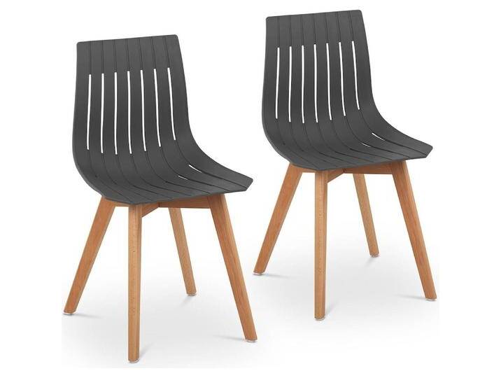 Fromm & Starck, Stühle, Stuhl 2er Set bis 150 kg Lehnstuhl Kunststoff Holzbeine Buche grau Designstuhl Fromm & Starck, Stühle, Stuhl 2er Set bis 150 kg Lehnstuhl Kunststoff Holzbeine Buche grau Designstuhl von Galaxus