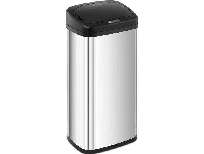 Fromm & Starck Mülleimer mit Sensor automatischer Abfalleimer Edelstahl Müllbeutel eckig 40 L, Abfalleimer, Silber von Galaxus