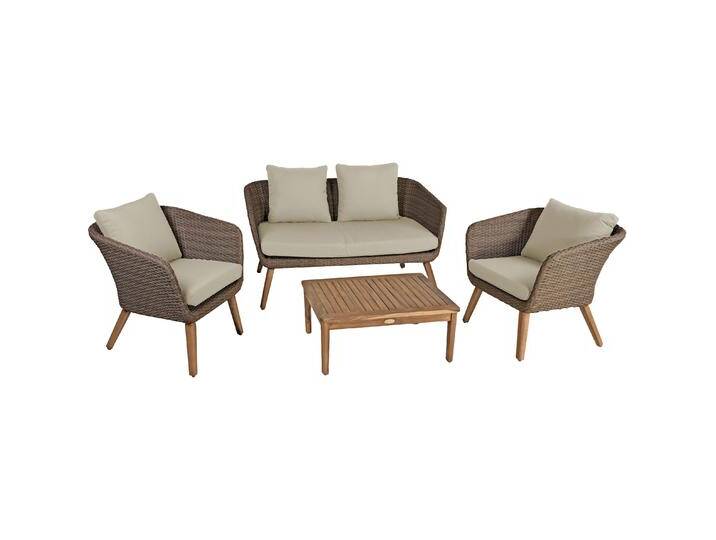 Garden Pleasure, Gartenlounge, Sitzgruppe Arona braun von Galaxus
